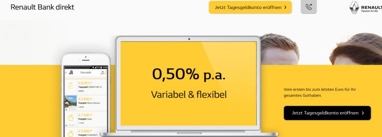 Renault Bank direkt Tagesgeld » Testbericht und ...